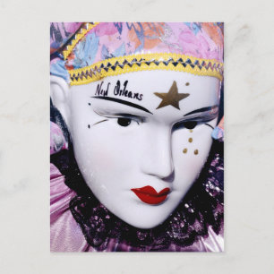 New Orleans Mardi Gras mask Postcard