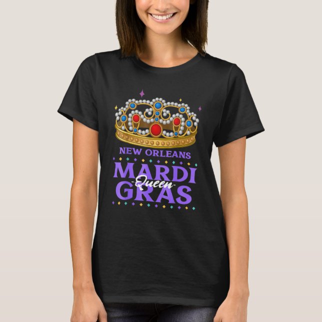 New Orleans Mardi Gras Queen T-Shirt (Front)