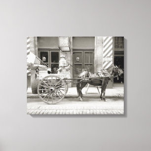 New Orleans Milk Cart, 1910 Canvas Print