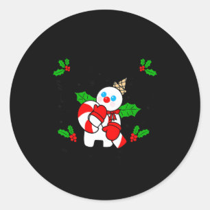 New Orleans Mr Bingle Christmas Tradition Snowman  Classic Round Sticker