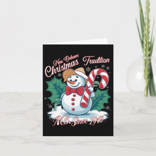New Orleans Mr Bingle Christmas Tradition Snowmen  Card