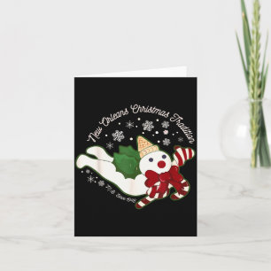 New Orleans Mr Bingle Christmas Tradition Snowmen  Card