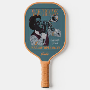 New Orleans Music custom name Pickleball Paddle