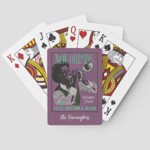 New Orleans Music custom name Playing Cards