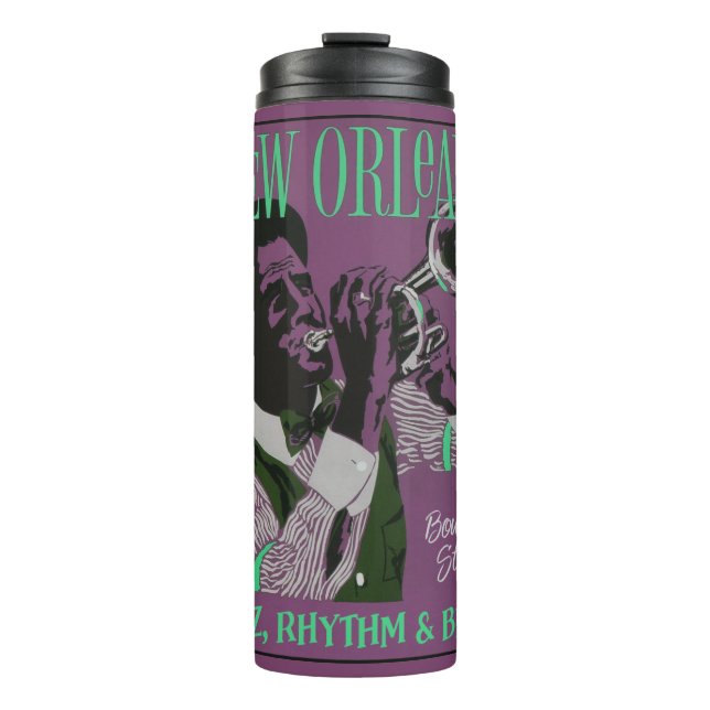New Orleans Music custom name tumbler (Front)