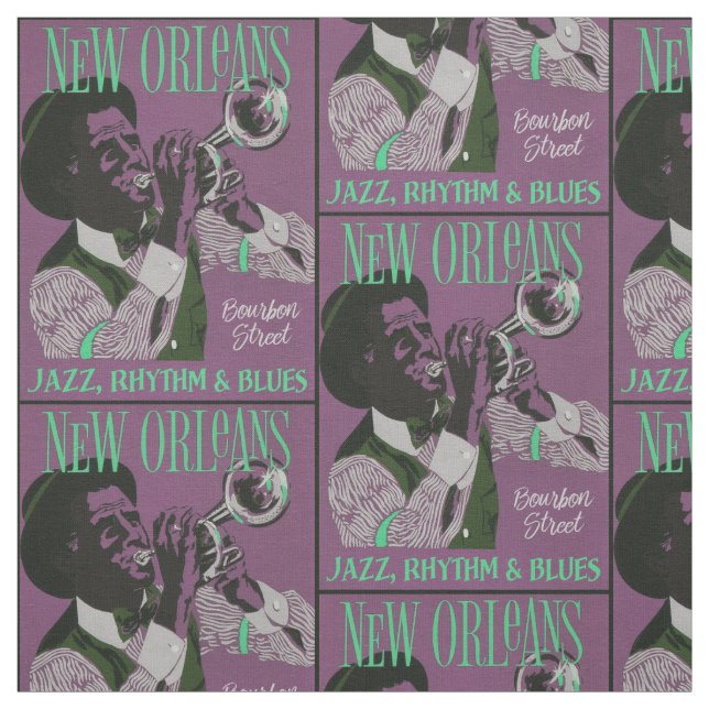 New Orleans Music fabric (Swatch)