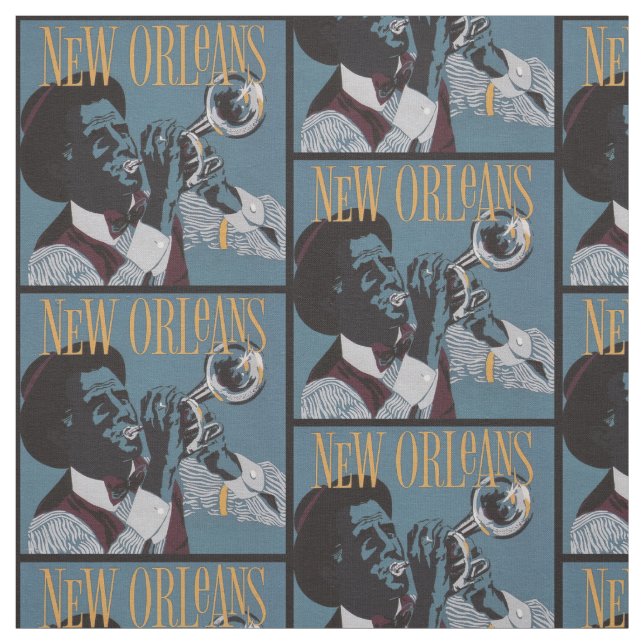 New Orleans Music fabric (Swatch)