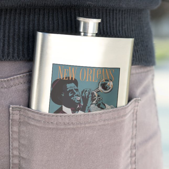 New Orleans Music flask (In Situ)