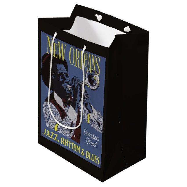 New Orleans Music gift bag (Front Angled)