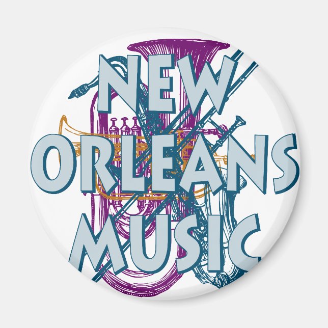 New Orleans Music Magnet (Front)