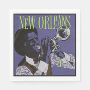 New Orleans Music paper napkins