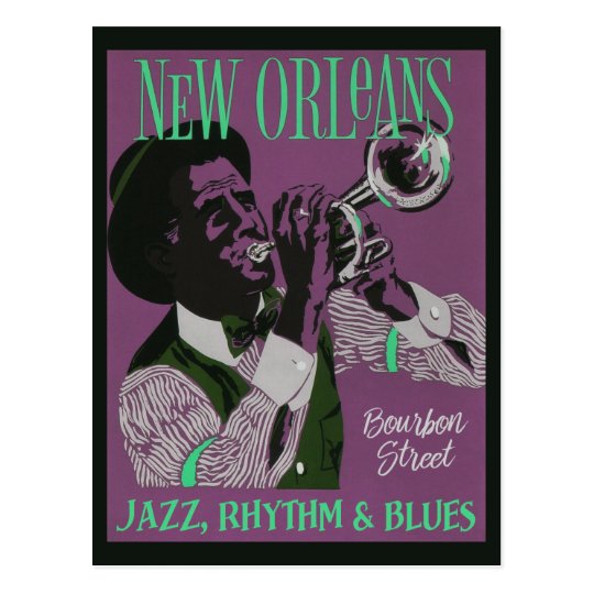 New Orleans Music postcard