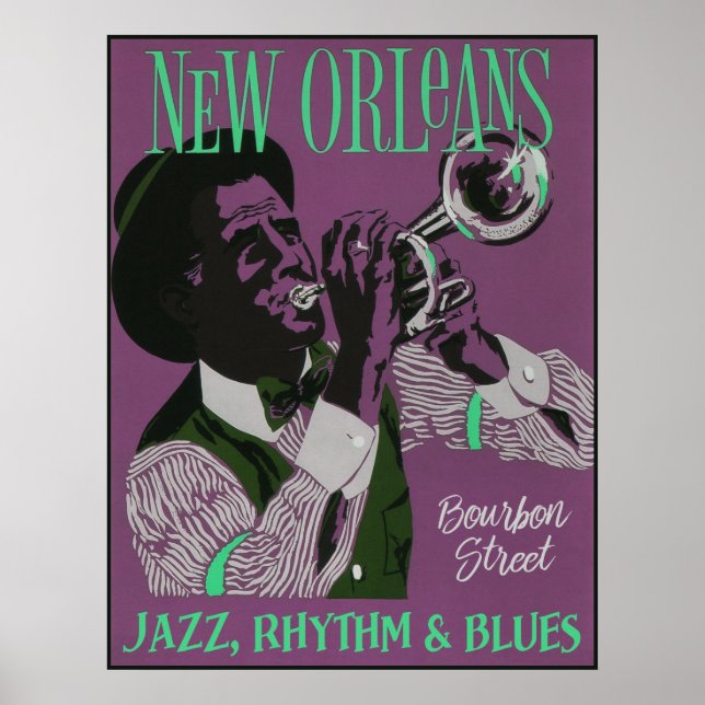 New Orleans Music poster 2/3 (Front)
