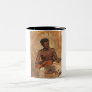 New Orleans Musician (Guitarist) (Francis Millet) Two-Tone Coffee Mug