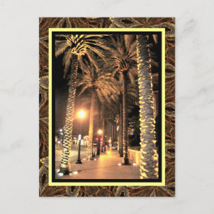 New Orleans Night Lights-Louisiana Postcard