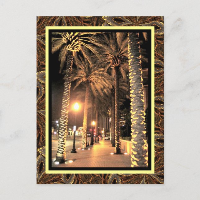 New Orleans Night Lights-Louisiana Postcard (Front)
