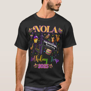 New Orleans Nola 2025 Girls' Birthday Bachelorette T-Shirt