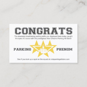 New Orleans Parking All-Stars Scouting Card