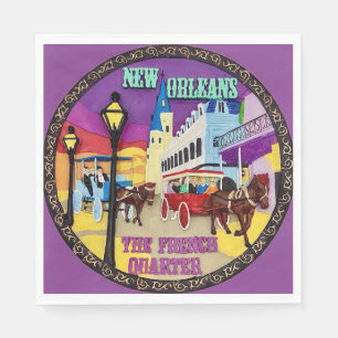 New Orleans Party Napkins