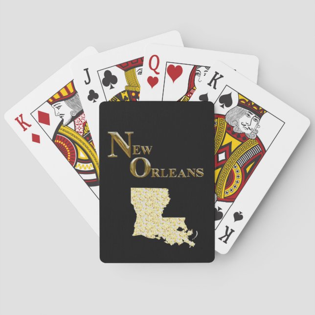 NEW ORLEANS PLAYING CARDS (Back)