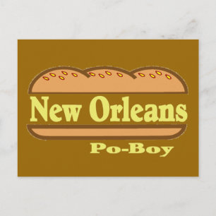 New Orleans Po Boy Postcard