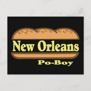 New Orleans Po Boy Postcard
