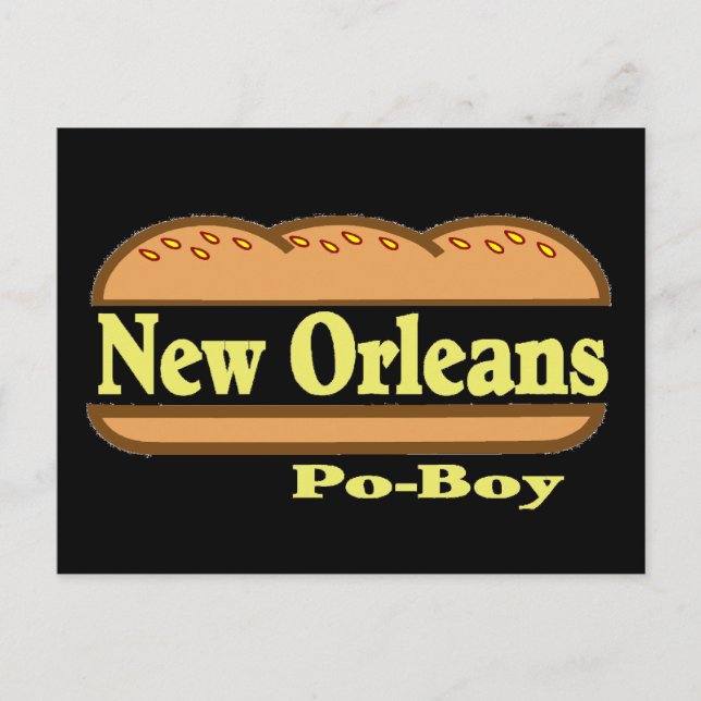 New Orleans Po Boy Postcard (Front)
