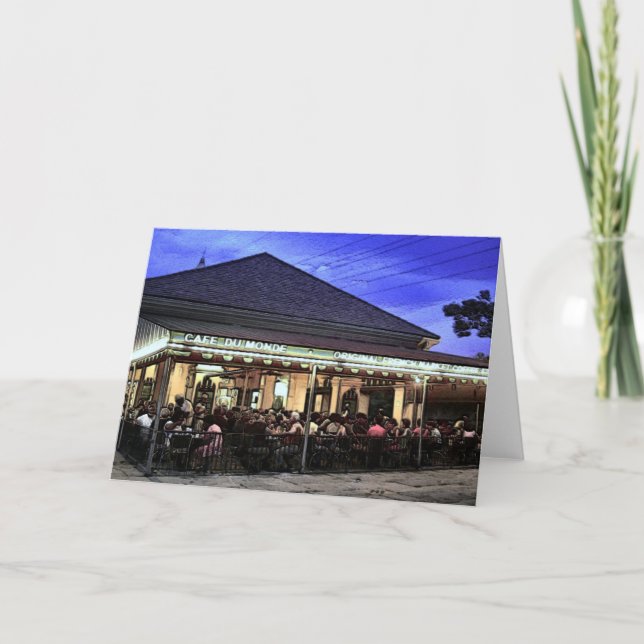 New Orleans Restaurants Coffee Shop Card (Front)