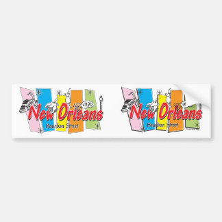 New Orleans Retro Look Bumper Sticker