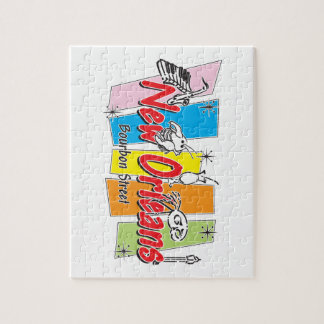 New Orleans Retro Look Jigsaw Puzzle