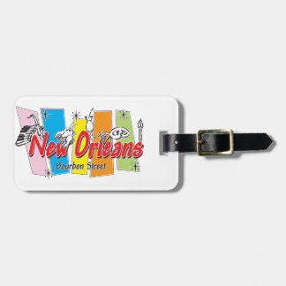 New Orleans Retro Look Luggage Tag
