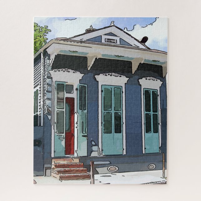 New Orleans Shot Gun House Jigsaw Puzzle (Vertical)