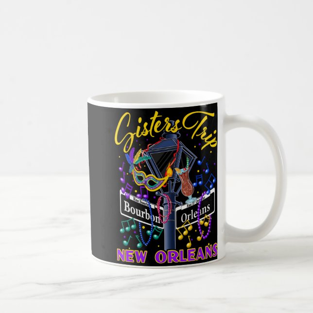 New Orleans Sisters Trip Nola Girls Trip Vacay  Coffee Mug (Right)