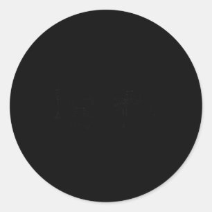 New Orleans Skyline Line Art Minimalist Design  Classic Round Sticker