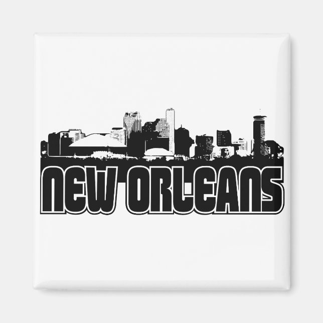 New Orleans Skyline Magnet (Front)