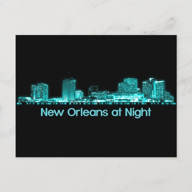 New Orleans Skyline Postcard (Front)