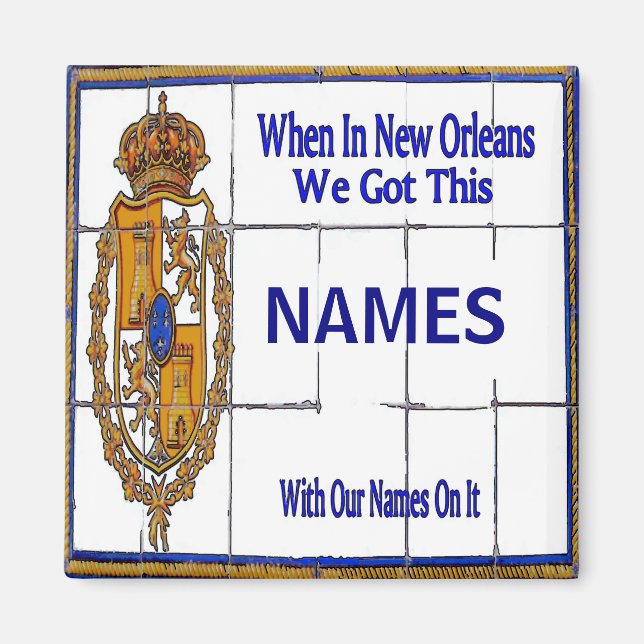 New Orleans Souviner Magnet (Front)