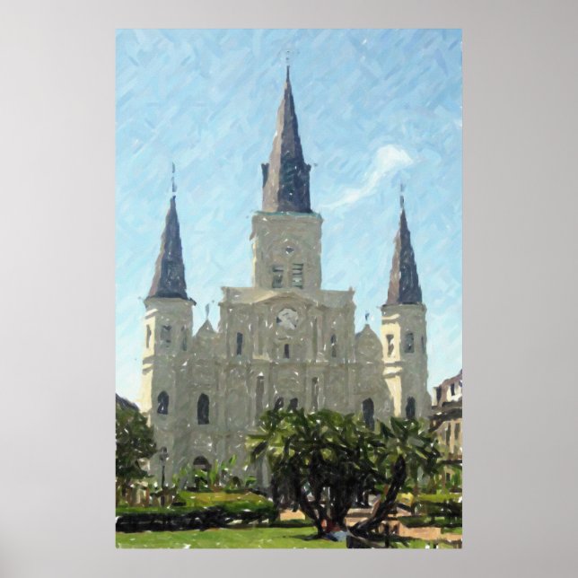 New Orleans St Louis Cathedral Poster Print (Front)