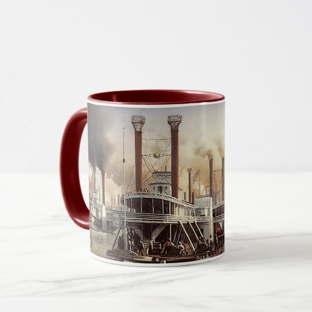 New Orleans Steamboat Mug (Front Left)