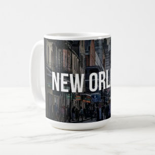 New Orleans Street Scene Art Print Vibrant Citys Coffee Mug