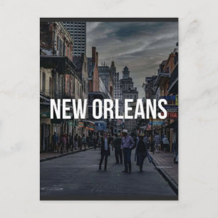 New Orleans Street Scene Art Print Vibrant Citys Postcard