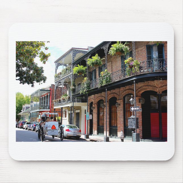 New Orleans Street Scene Mouse Mat (Front)