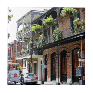 New Orleans Street Scene Tile