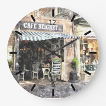 New Orleans Street Scene Wall Clock