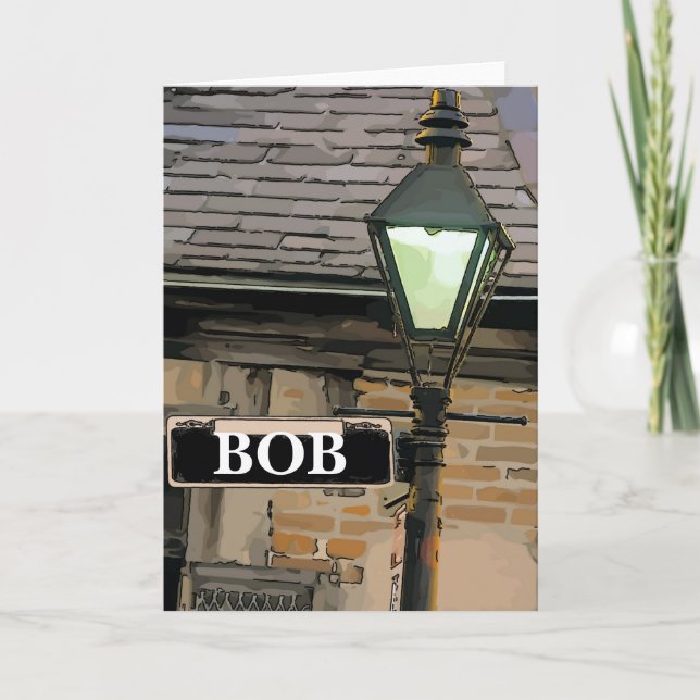 New Orleans Street Sign, edit name Card (Front)