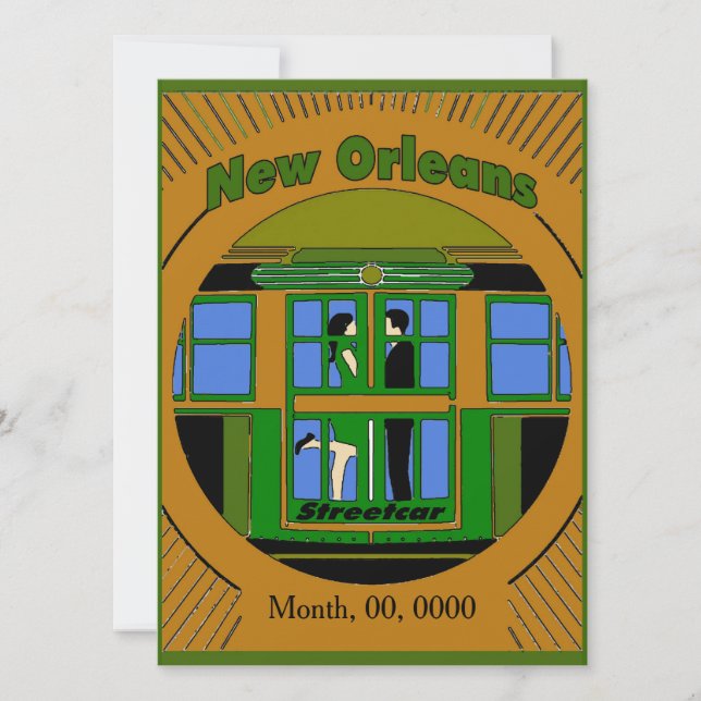 New Orleans Streetcar Art Deco (Front)