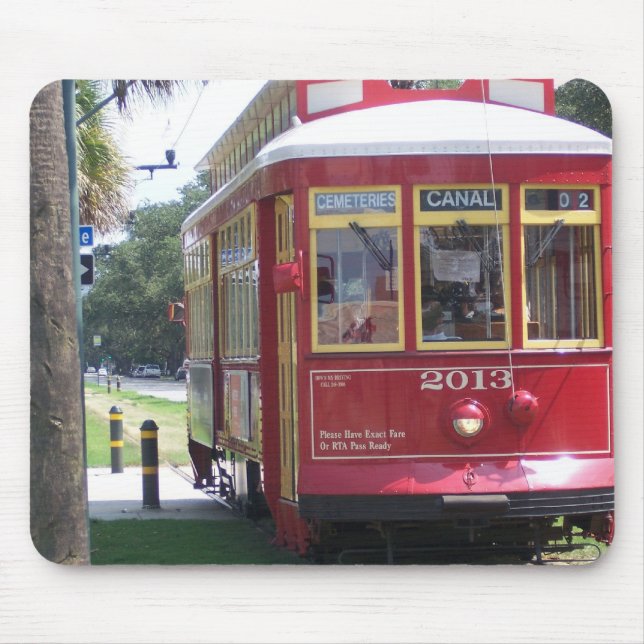 New Orleans Streetcar Mouse Mat (Front)