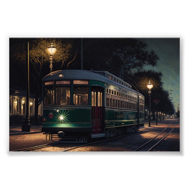 New Orleans Streetcar, New Orleans, NOLA Photo Print (Front)