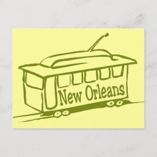 New Orleans Streetcar Postcard