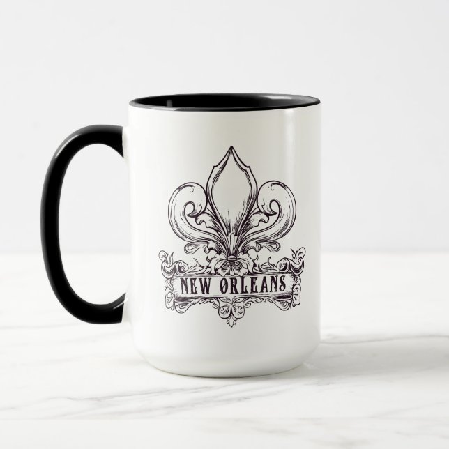 New Orleans Strong Louisiana Bourbon St Mug (Left)